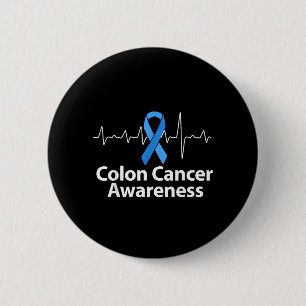 Chapa Redonda De 5 Cm Mes del Cáncer Colorrectal Conciencia del Cáncer d