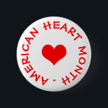 Chapa Redonda De 5 Cm Mes del corazón de Estados Unidos<br><div class="desc">deslumbramiento</div>