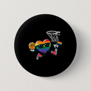 Chapa Redonda De 5 Cm Mes del Orgullo Gay Corazón de Calavera Aliado LGB