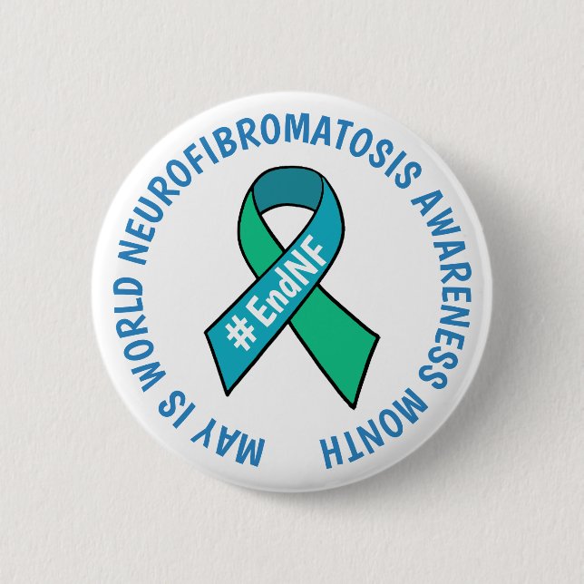 Chapa Redonda De 5 Cm Mes Mundial de Conciencia sobre la Neurofibromatos (Anverso)