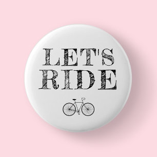 Chapa Redonda De 5 Cm Mes Nacional de la Bicicleta - Blanco Vamos a Mont