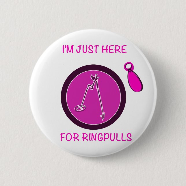 Chapa Redonda De 5 Cm Metal Detecting  (Anverso)