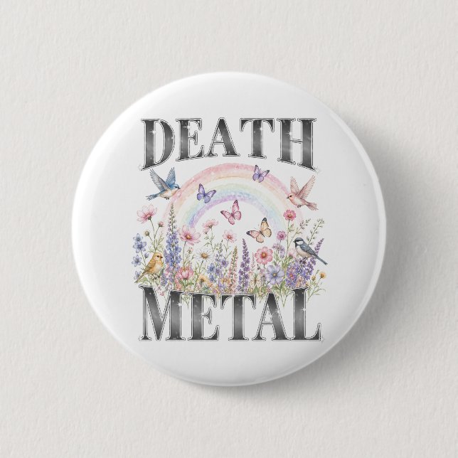 Chapa Redonda De 5 Cm Metal Muerte (Anverso)