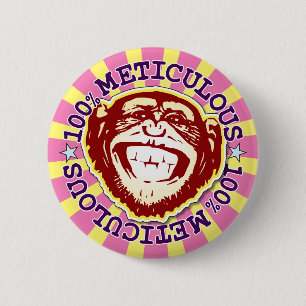 Chapa Redonda De 5 Cm Meticuloso 100% Gracioso Insignia Mona