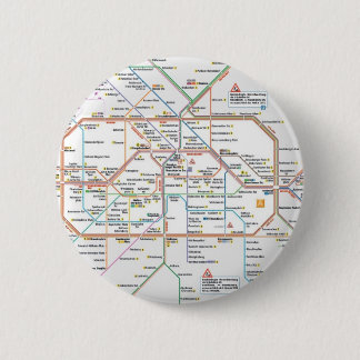 Chapa Redonda De 5 Cm metro Berlín