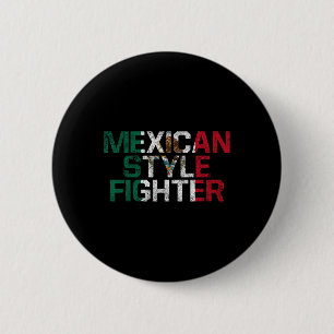 Chapa Redonda De 5 Cm México Boxeo Combatiente al Estilo Mexicano