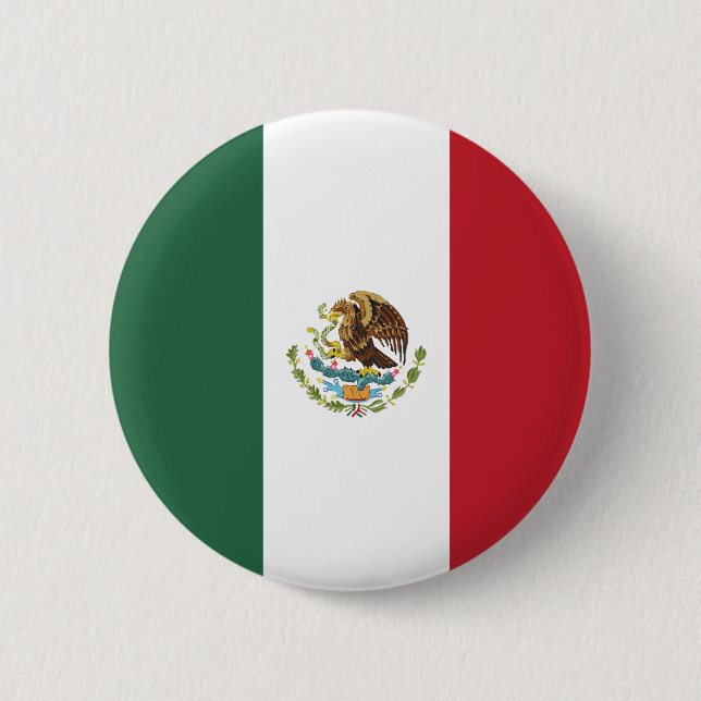 Chapa Redonda De 5 Cm Mexico Flag (Anverso)