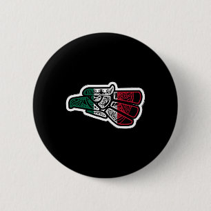 Chapa Redonda De 5 Cm México Vintage Bandera Mexicana Pride Hecho En Méx