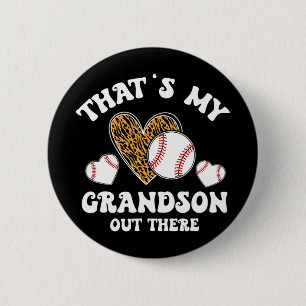 Chapa Redonda De 5 Cm Mi Abuela Ahí Fuera Regalos Abuela De Béisbol