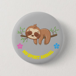 Chapa Redonda De 5 Cm Mi animal espiritual | Plantilla de eslora de tami