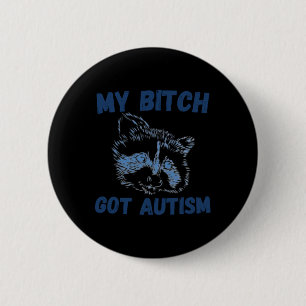 Chapa Redonda De 5 Cm Mi Autismo Es Divertido Diciendo Meme