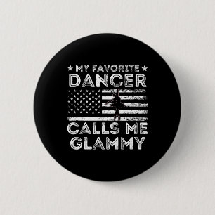 Chapa Redonda De 5 Cm Mi bailarina favorita me llama Ballet de Baile Gla