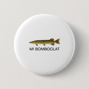 Chapa Redonda De 5 Cm Mi Bomboclat Pez Divertido Gráfico de jerga jamaic