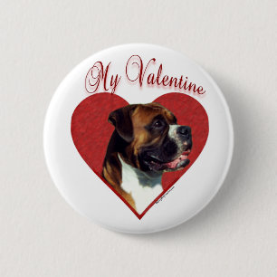 Chapa Redonda De 5 Cm Mi Boxer Valentine