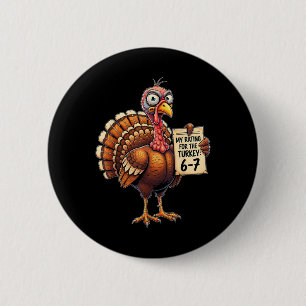 Chapa Redonda De 5 Cm Mi Calificación Para El Pavo 6-7 Alpha Gen Meme 67
