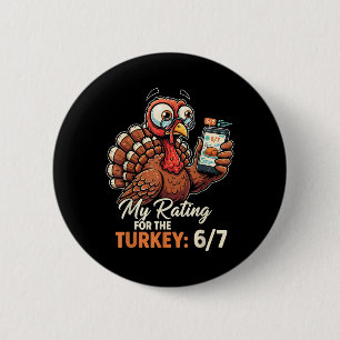 Chapa Redonda De 5 Cm Mi calificación para el pavo 6-7 Alpha Gen Meme 67