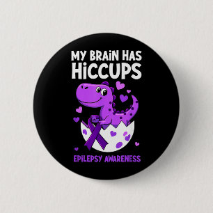 Chapa Redonda De 5 Cm Mi cerebro tiene conciencia de epilepsia Dino Hicc