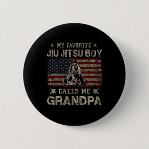 Chapa Redonda De 5 Cm Mi chico favorito, Jiu Jitsu, me llama Padre Abuel