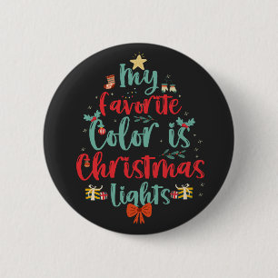 Chapa Redonda De 5 Cm Mi Color Favorito Es El Navidad Ilustra Divertidas