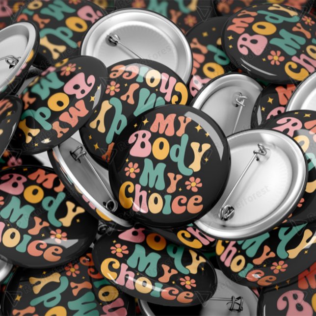 Chapa Redonda De 5 Cm Mi cuerpo Mi elección Feminista Pro elección (Subido por el creador)