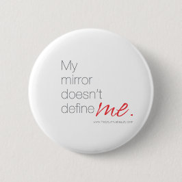 Chapa Redonda De 5 Cm Mi espejo no me define