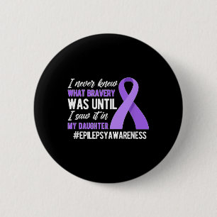 Chapa Redonda De 5 Cm Mi hija Epilepsia Warrior Madre Epilepsia