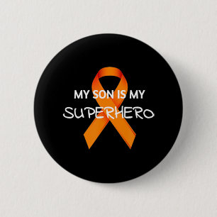 CHAPA REDONDA DE 5 CM MI HIJO ES MI SUPERHERO LEUKEMIA CONOCIMIENTO MES 