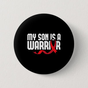 Chapa Redonda De 5 Cm Mi Hijo Es Un Guerrero Con Células De Enfermedad D