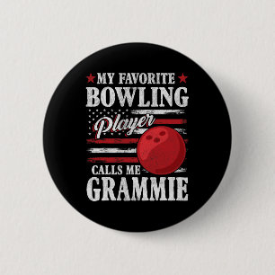 Chapa Redonda De 5 Cm Mi Jugador De Bowling Favorito Me Llama Grammie Us