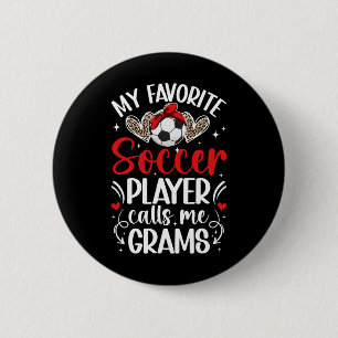 Chapa Redonda De 5 Cm Mi jugador de fútbol favorito Gramos de fútbol Gra