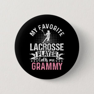 Chapa Redonda De 5 Cm Mi jugador de lacrosse favorito me llama yaya dive