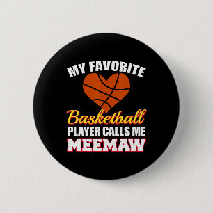 Chapa Redonda De 5 Cm Mi jugador de Sketll favorito me llama Meemaw Funn