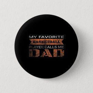 Chapa Redonda De 5 Cm Mi jugador favorito de Bysketbyll me llama a papá
