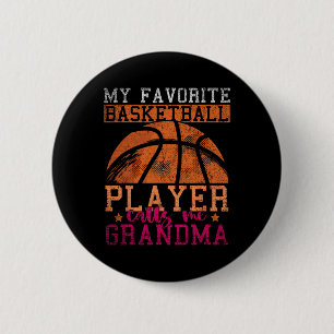 Chapa Redonda De 5 Cm Mi jugador favorito de Bysketbyll me llama abuelit