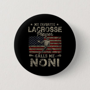 Chapa Redonda De 5 Cm Mi jugador favorito de Lacrosse me llama Noni