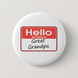 Chapa Redonda De 5 Cm Mi nombre es gran abuelo
