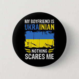Chapa Redonda De 5 Cm Mi novio es ucraniano nada me asusta Ucrania