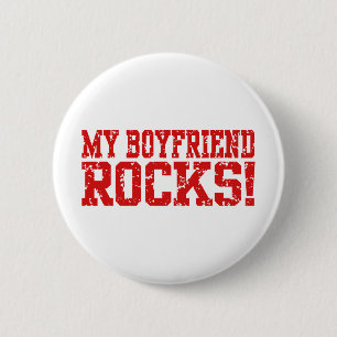 Chapa Redonda De 5 Cm Mi novio Rocks