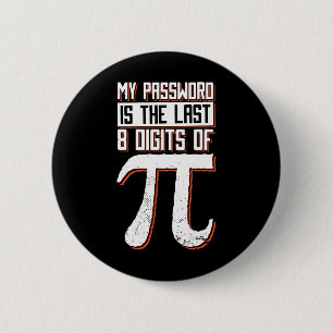 Chapa Redonda De 5 Cm Mi Palabra Es Los Últimos 8 Dígitos De Pi