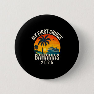 Chapa Redonda De 5 Cm Mi primer crucero Hamas 2025 Souvenir de vacacione