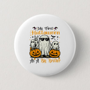 Chapa Redonda De 5 Cm Mi Primera Halloween Como Una Calabaza Fantasma De