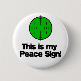 Chapa Redonda De 5 Cm ¡Mi signo de la paz!