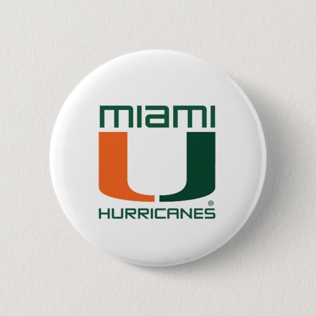 Chapa Redonda De 5 Cm Miami Hurricanes (Anverso)