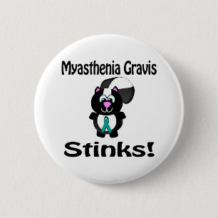 Chapa Redonda De 5 Cm Miastenia Gravis Apesta Diseño de Conciencia de Mo