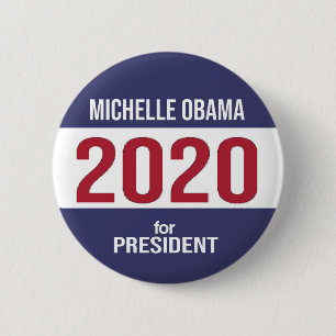 Chapa Redonda De 5 Cm Michelle Obama para la elección del presidente