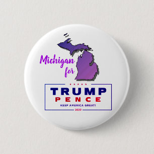 Chapa Redonda De 5 Cm Michigan por el pene Trump 2020