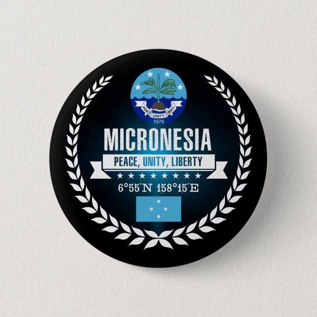Chapa Redonda De 5 Cm Micronesia (Anverso)