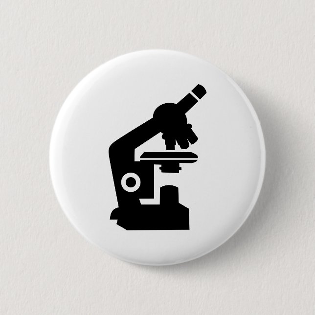 Chapa Redonda De 5 Cm Microscopio (Anverso)