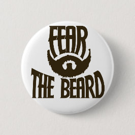 Chapa Redonda De 5 Cm Miedo a la barba