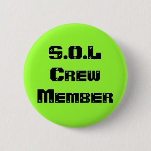 Chapa Redonda De 5 Cm Miembro de equipo de S.O.L